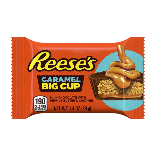 Reese's Caramel Big Cup  Milk Chocolate With Peanut Butter And Caramel 39 Grams