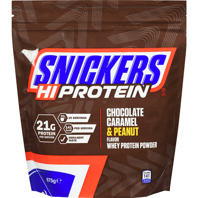 Snickers Whey Protein, Choc Caramel Peanut, 875g