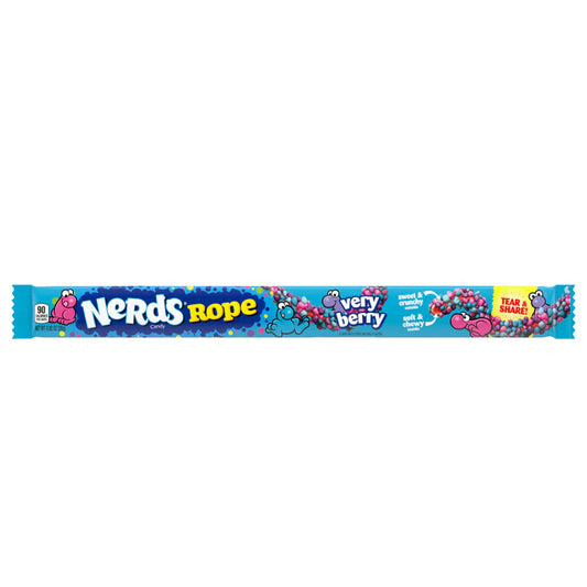 Nerds Rope Tear And Share Sweet And Crunchy Outside Soft And Chewy Inside Very Berry Naturally And Artificially Flavored Candy 26