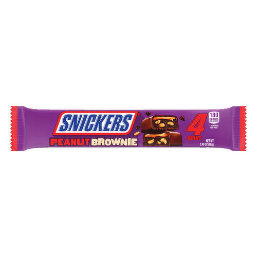 Snickers Peanut Brownie Peanuts,Milk Chocoate,Caramel,Brownie 68 Grams