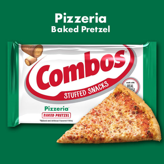 Combos Stuffed Snacks Filling Made With Real Cheese Pizzeria Baked Pretzel Natural And Artificial Flavors 178 Grams