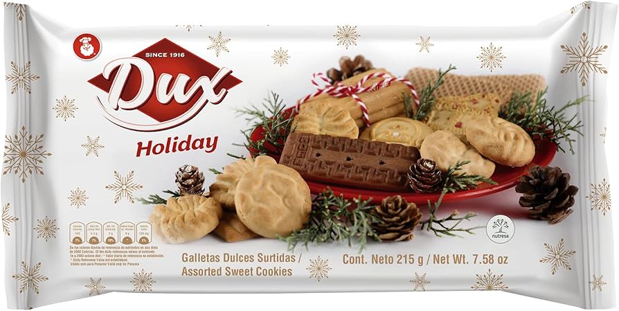 Dux Holiday Christmas Noel Holiday Cookies 215G