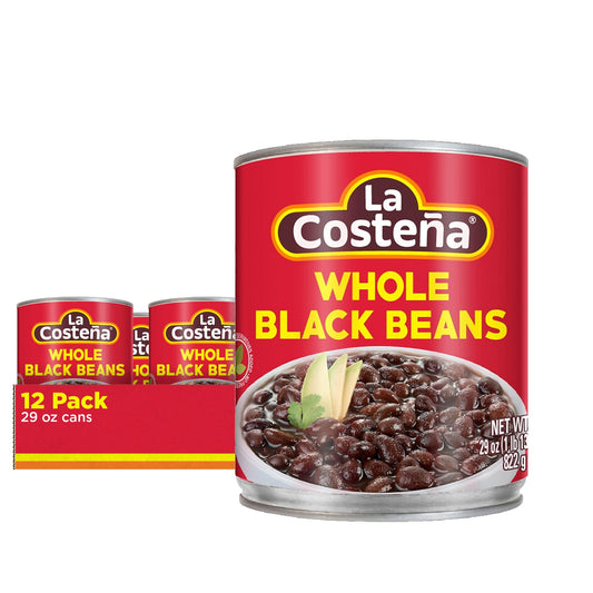 LA COSTENA WHOLE BLACK BEANS 29 OZ