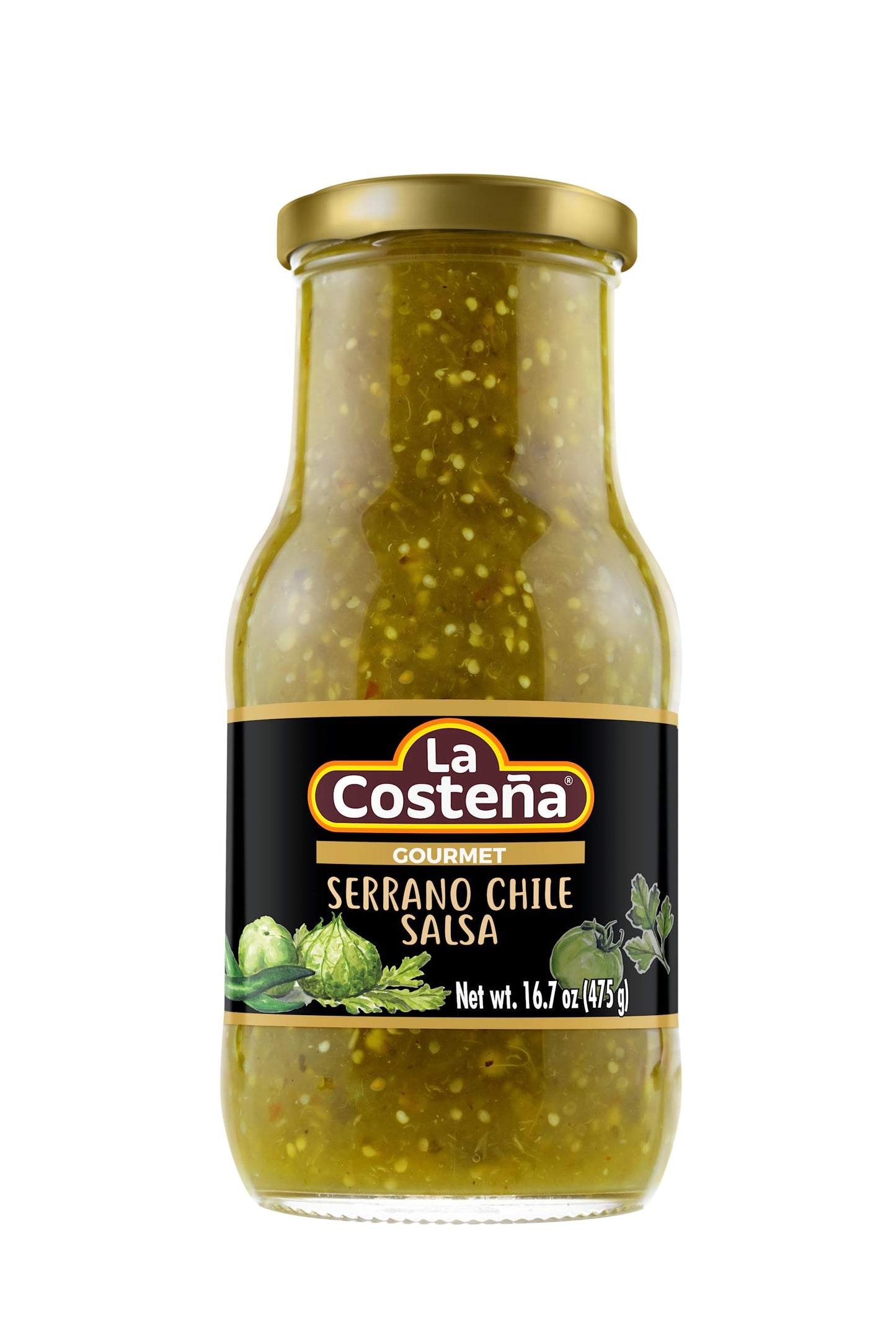 La Costena Serrano Chile Salsa 16.7 OZ