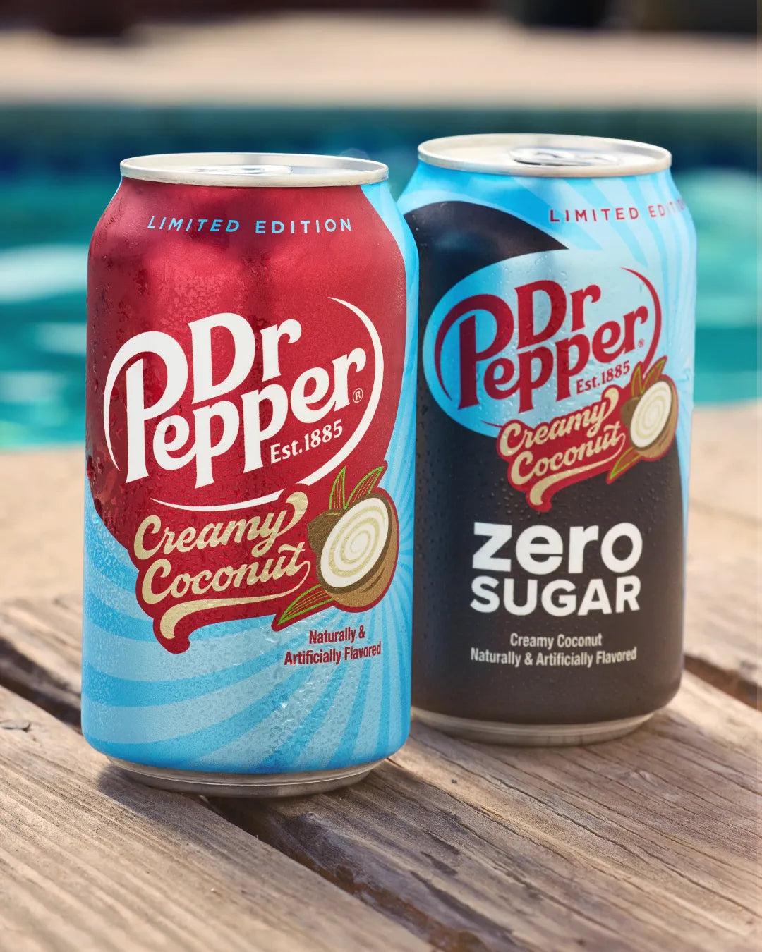 Limited Edition Doctor Pepper Established in 1885  Creamy Coconut Zero Sugar Creamy Coconut Naturally And Artificially Flavored 355 Mililiters Soda Drink