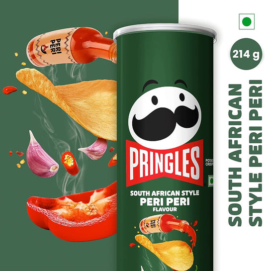 Pringles Potato Crisps South African Style Peri Peri Flavour Creative Visualization No Artificial Colours 25 Grams