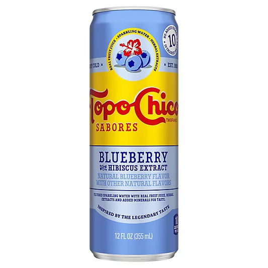 TOPO CHICO SABORES BLUEBERRY 12 OZ