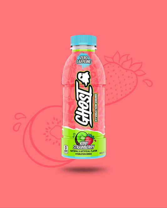 Ghost Kiwi Strawberry Natural And Artificial Flavour Hydration Drink Zero Caffeine Hydration Drink 500 Ml