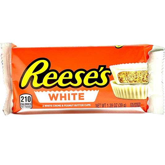 Reese's White 2 White Crème And  Peanut Butter Chocolate Bar Cups 39 Grams