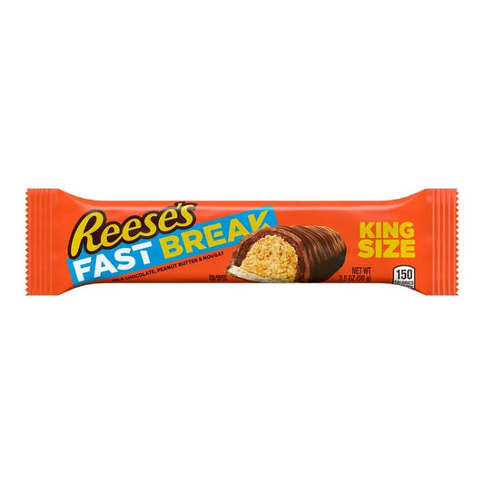 Reese's  Fast Break Milk Chococlate,Peanut Butter And Nougat King Size Bar 99 Grams