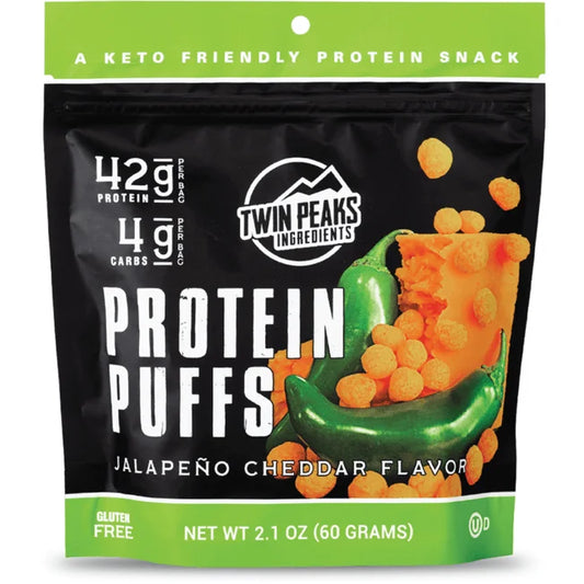 Twin Peaks Protein Puffs, Jalapeno Cheddar 60g