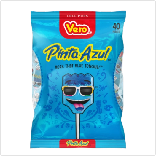 Vero Pinta Azul Lollipops 560g