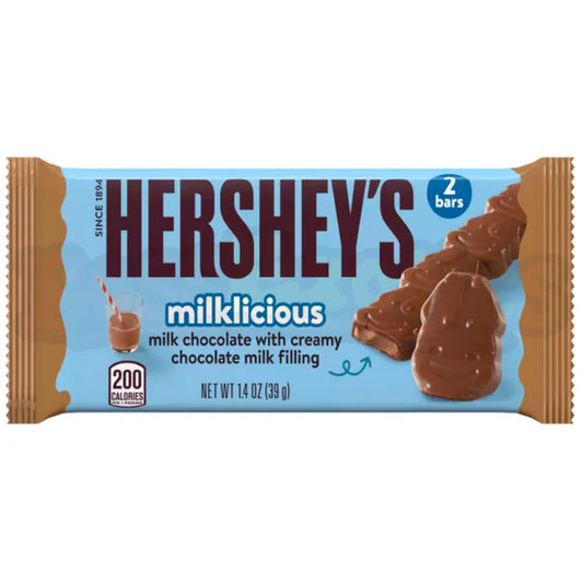 Hershey's Milklicious Milk Chocolate With Creamy Chocolate Milk Filling 39 Grams