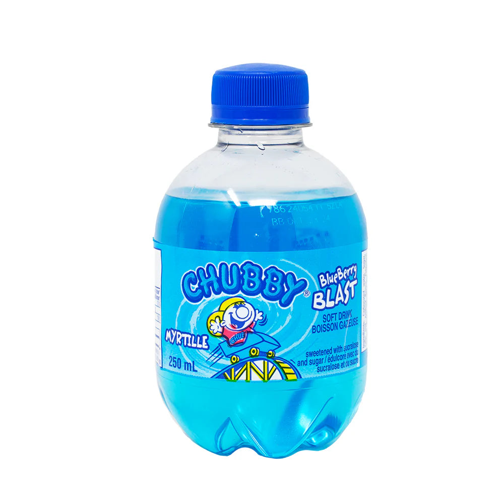 Chubby R Blue Berry Blast  Sweetened With Sucralose And Sugar 250 Mililiters Soft Soda Drink