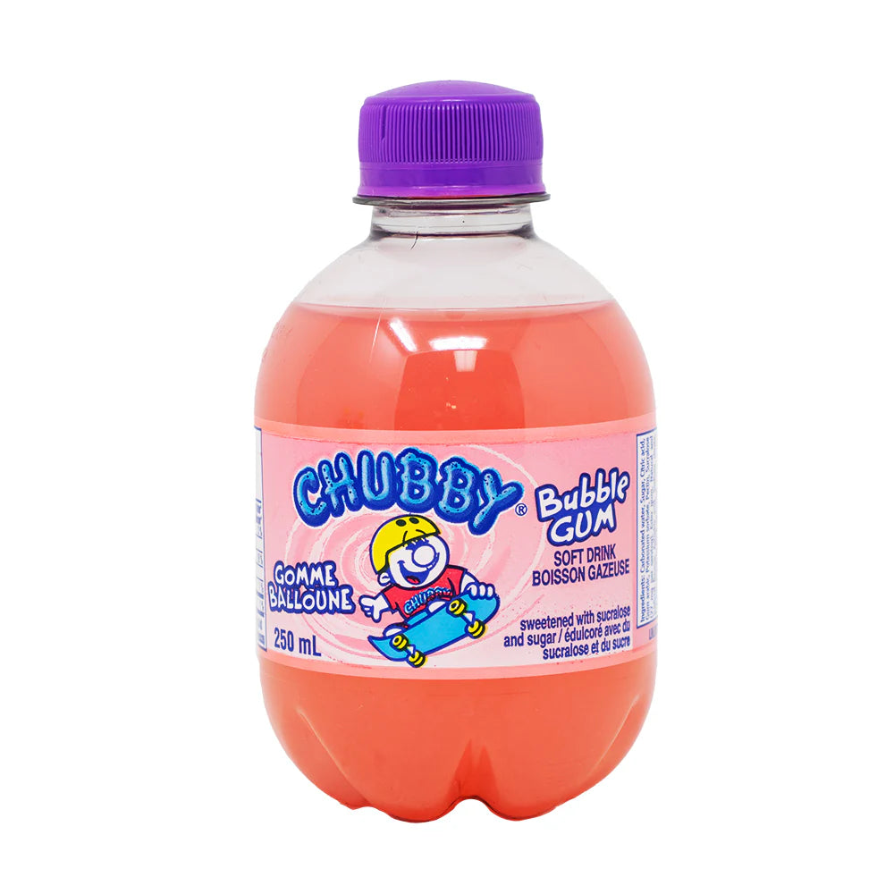 Chubby R Bubble Gum Sweetened With Sucralose And Sugar 250 Mililiters Soft Soda Drink