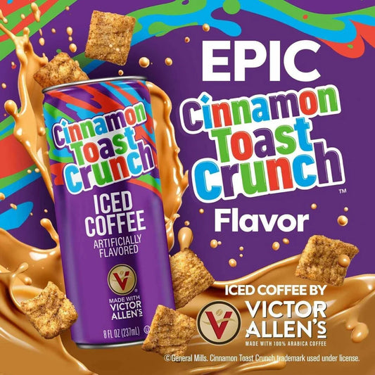 Cinnamon Toast Crunch Iced Coffee Artificially Flavored V R Made With Victor Allens U d 237 Mililiters