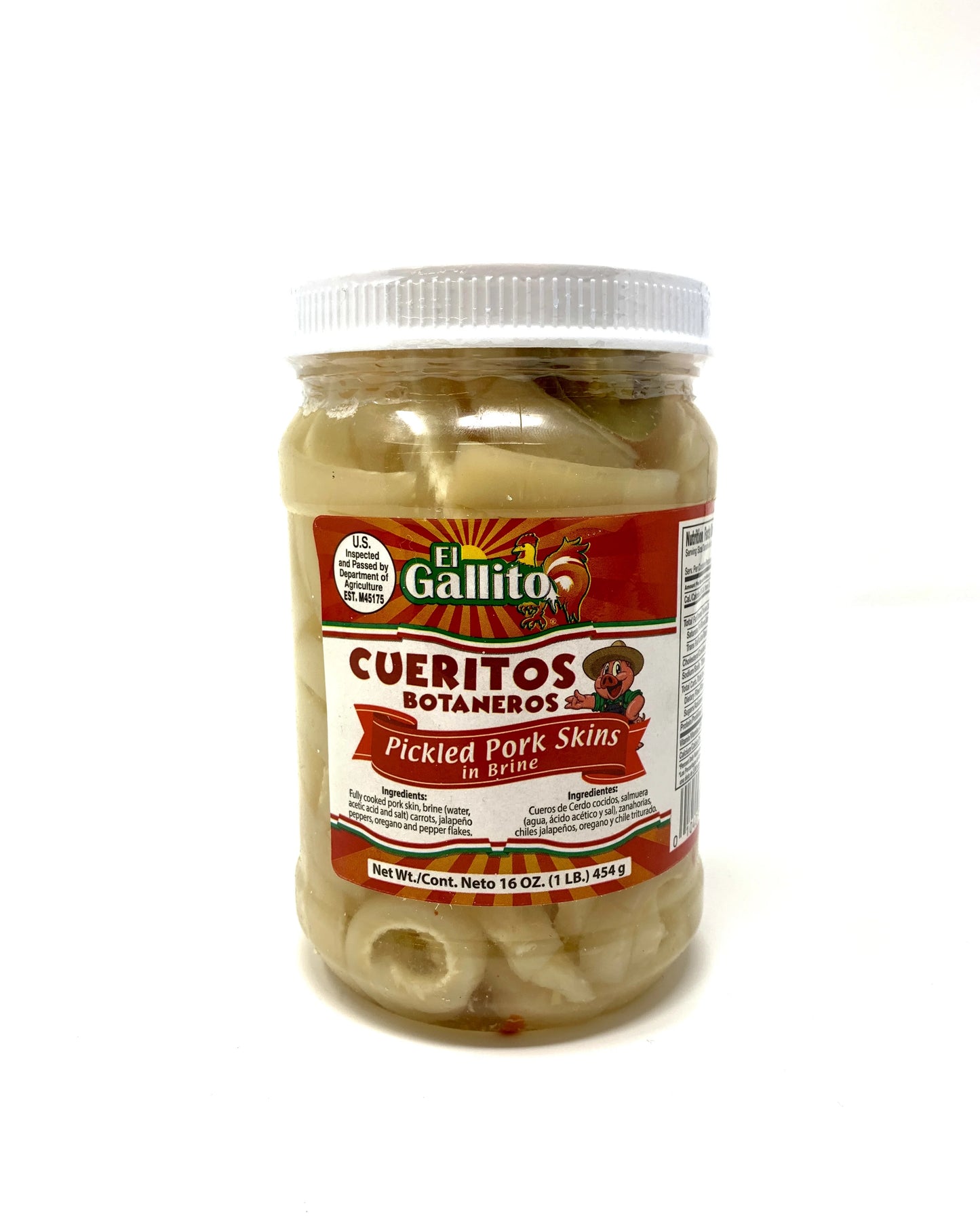 El Gallito Cueritos Botaneros 850g