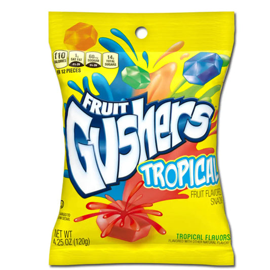 Gushers Tm Fruit Flavored Snacks Tropical Naturally And Artificially Flavored 120