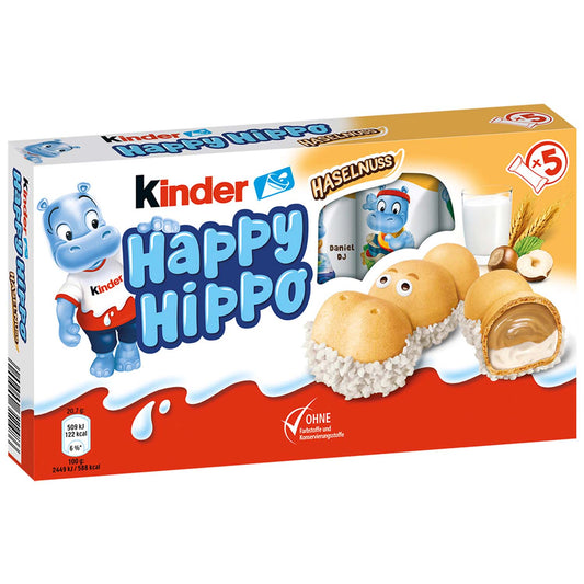 Kinder Happy Hippo Haselnuss X 5 20.7 Grams