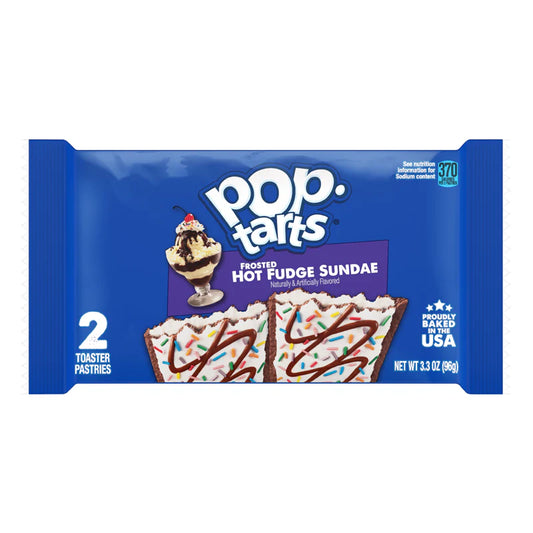 Pop Tart Frosted Hot Fudge Sundae Naturally And Artificially Flavored Proudly Baked In The United State Of America  2 Toaster Pastries 96 Grams