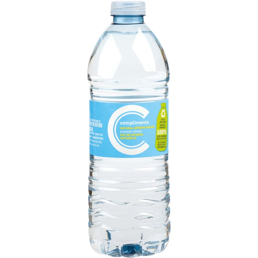 Compliments Ozonated 500 Mililiters Natural bottle Spring Water